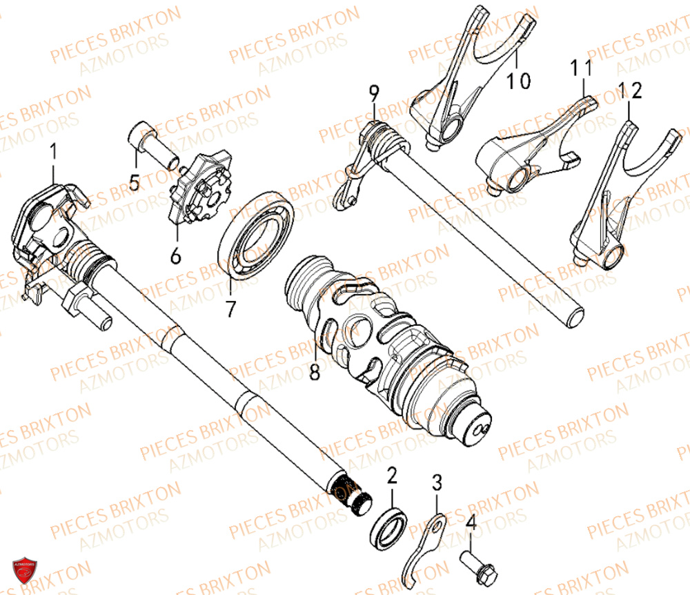 ARBRE DE SELECTION BRIXTON CROSSFIRE 500 X EU4