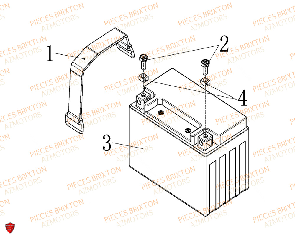 Batterie BRIXTON Pièces Brixton Crossfire 500 X Euro4