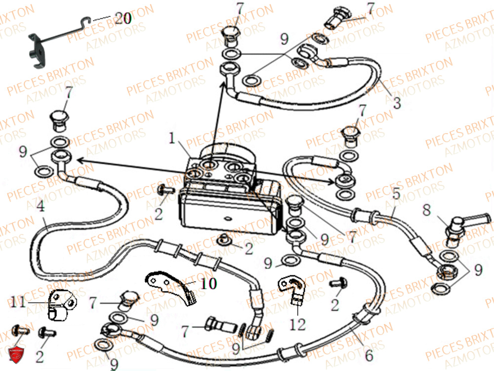 Systeme De Freinage BRIXTON Pièces Brixton Crossfire 500 X Euro4