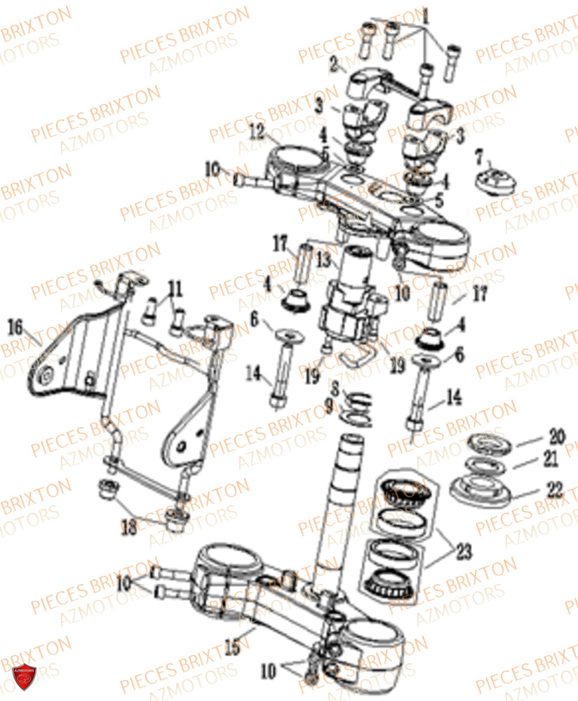 COLONNE DE DIRECTION BRIXTON CROSSFIRE 500 X EU5