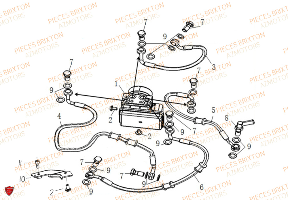 Systeme De Freinage BRIXTON Pièces Brixton Crossfire 500 X Euro5