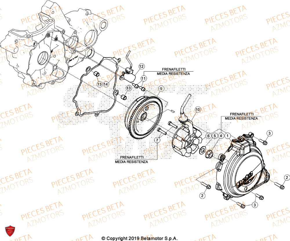 Allumage BETA Pieces BETA CROSS RX 300 2T - (2024)