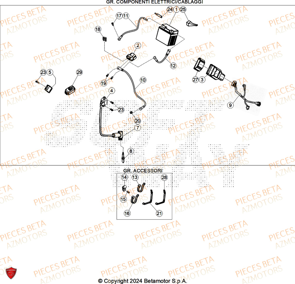 Equipement Electrique BETA Pieces BETA CROSS RX 300 2T - (2025)