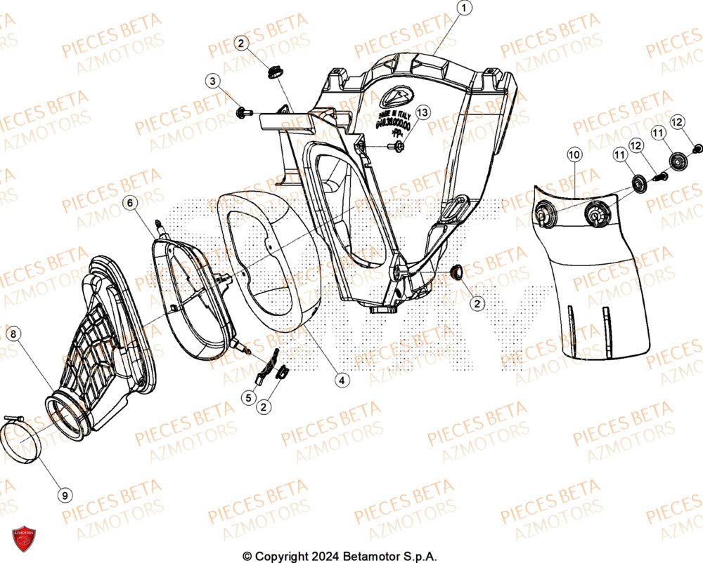 Filtre A Air BETA Pieces BETA CROSS RX 300 2T - (2025)