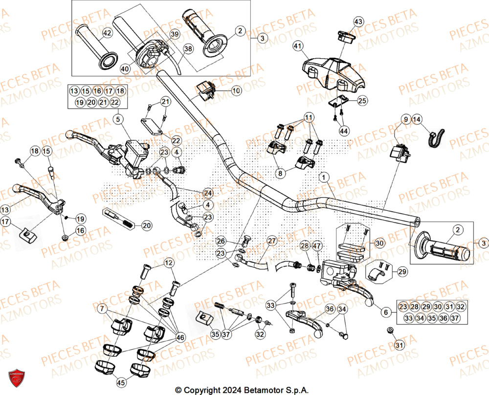 GUIDON pour CROSS RX 300 2T 2025