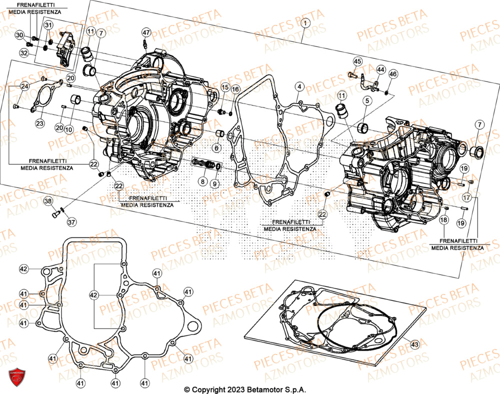 Carter BETA Pieces BETA CROSS RX 450 4T - (2024)