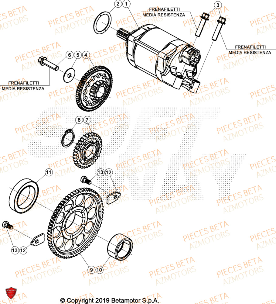 Demarrage Electrique BETA Pieces BETA CROSS RX 450 4T - (2024)