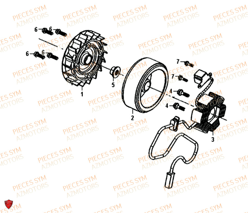 ALTERNATEUR SYM CROX 50 4T 2019