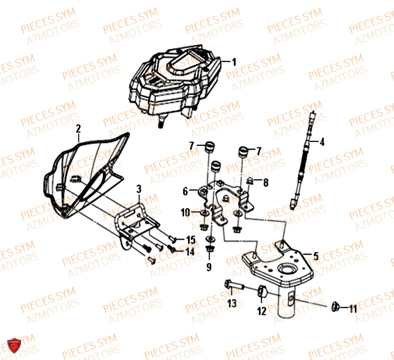 Compteur SYM Pièces CROX 50 - AE05WA-EU (2019-2020)