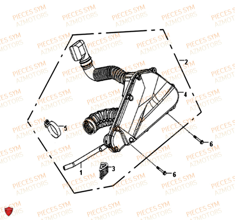 Filtre A Air SYM Pièces CROX 50 - AE05WA-EU (2019-2020)