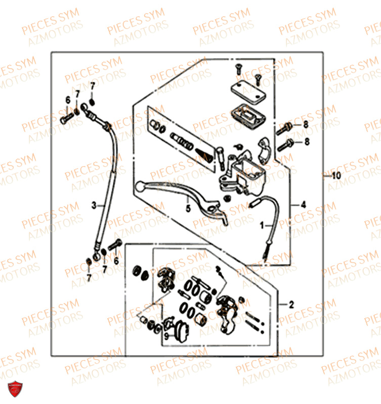 MAITRE CYLINDRE AVANT SYM CROX 50 4T 2019