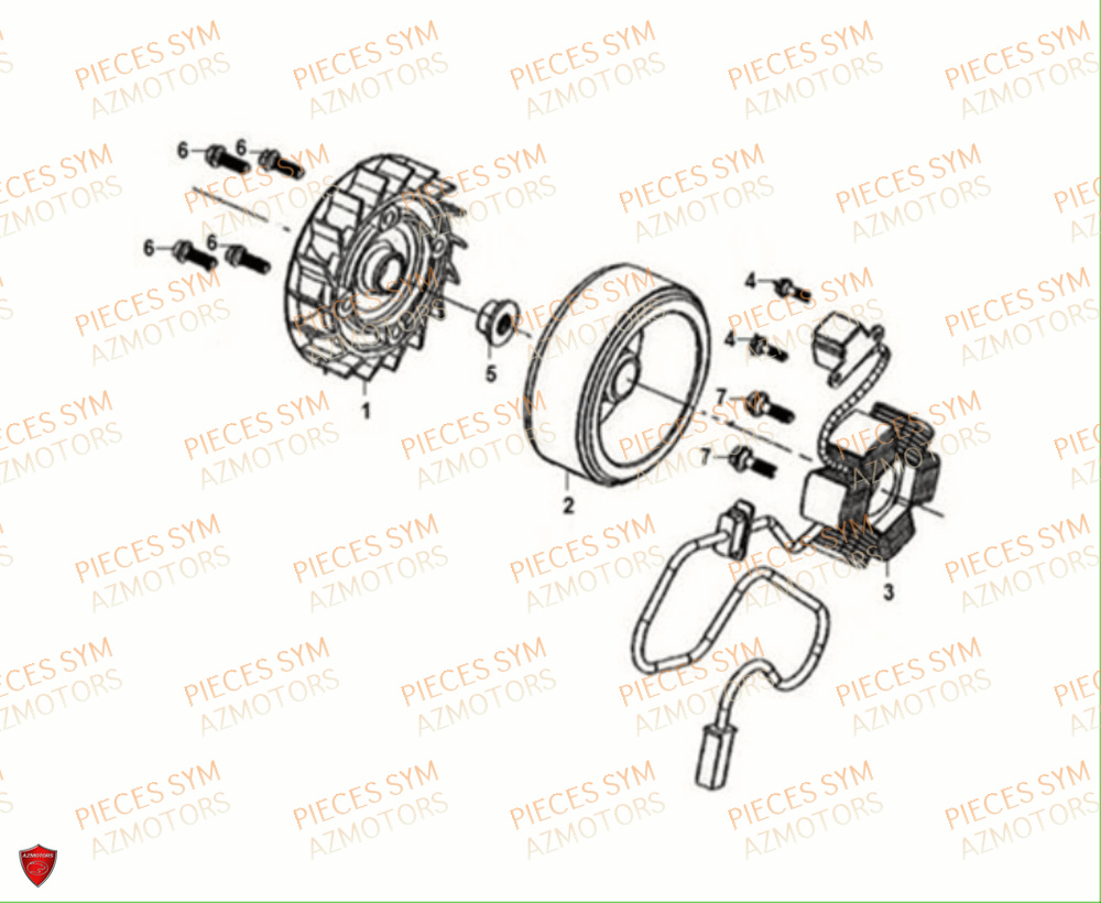 Allumage SYM Pièces CROX 50 E5 - AE05WB-EU (2021)