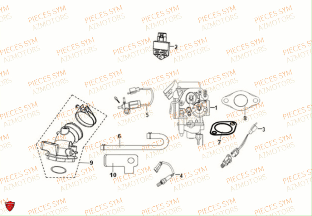 CARBURATEUR SYM CROX 50 4T 2021