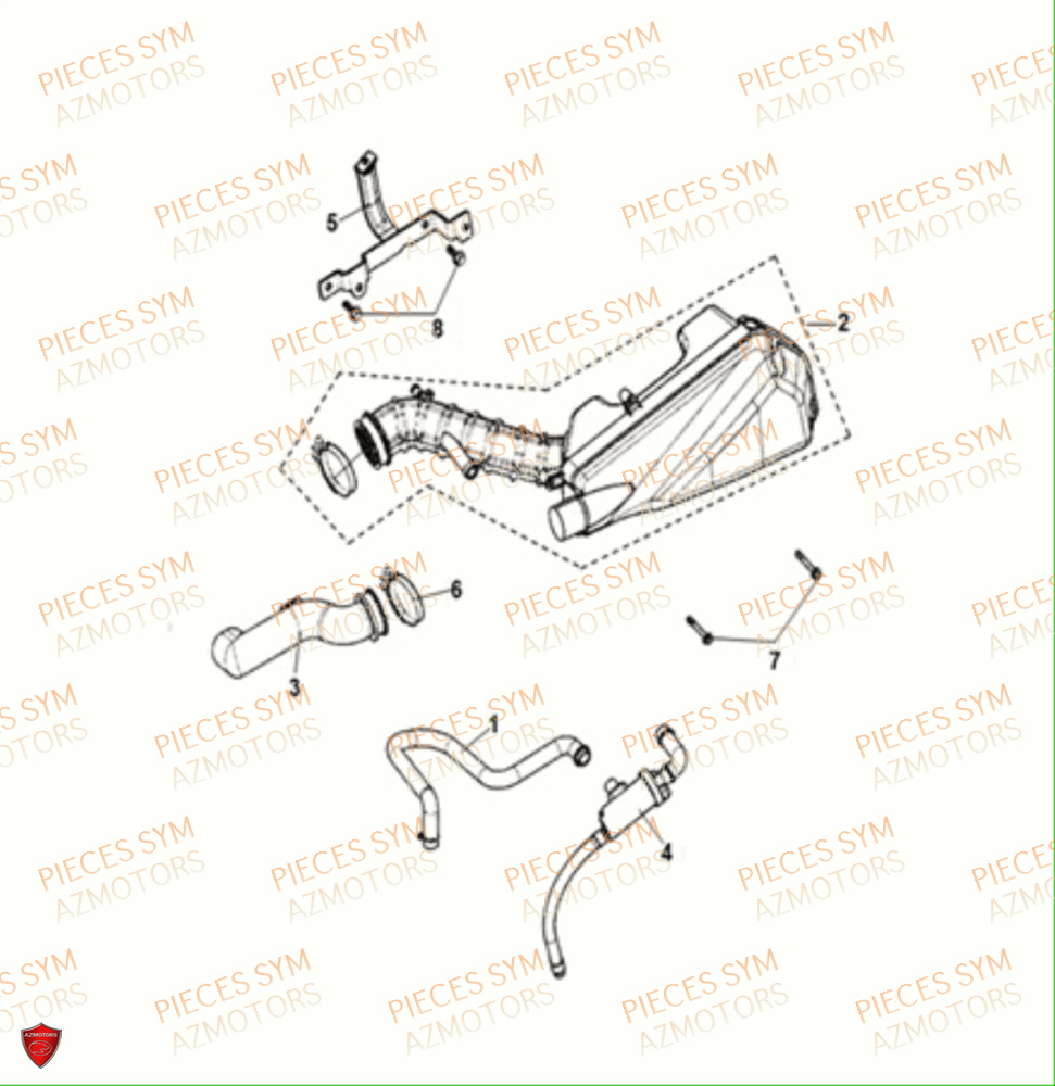 FILTRE A AIR SYM CROX 50 4T 2021