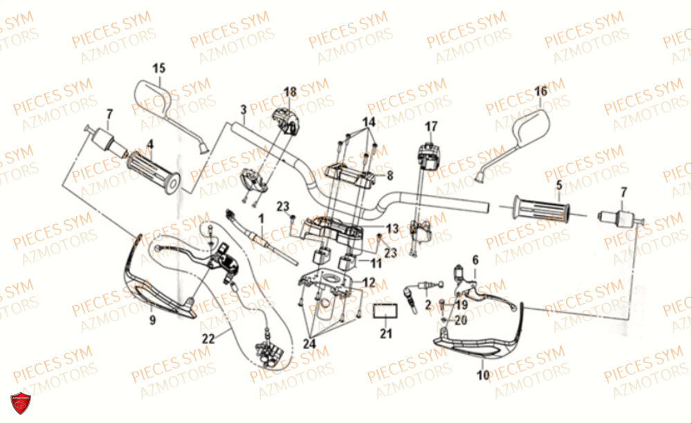 GUIDON SYM CROX 50 4T 2021