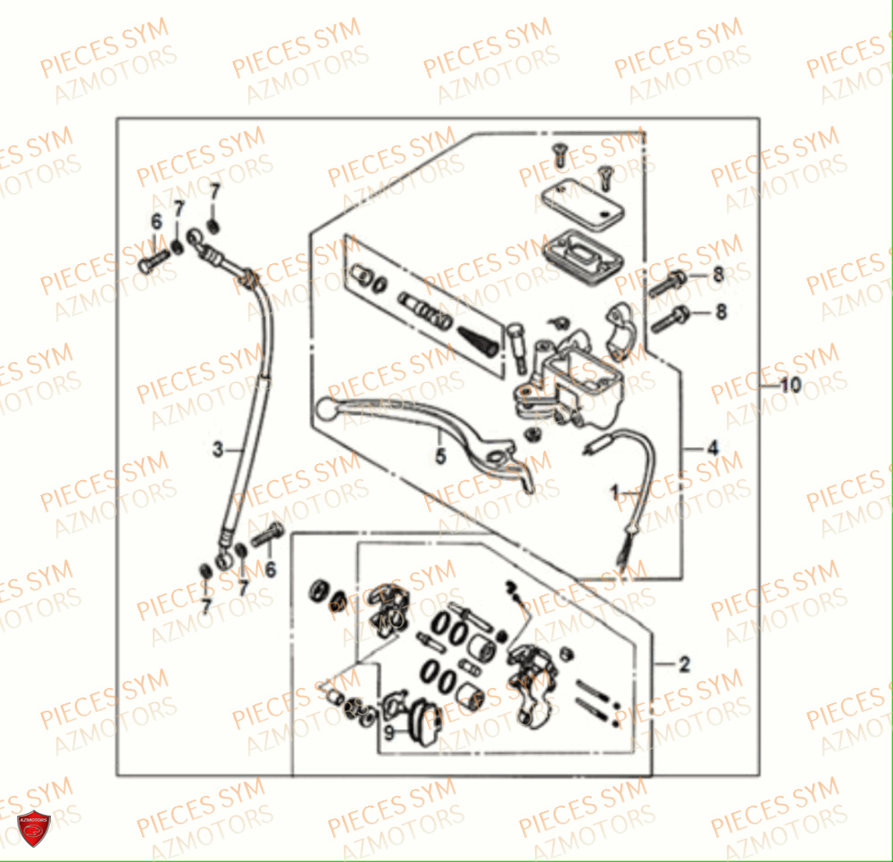 MAITRE CYLINDRE SYM CROX 50 4T 2021