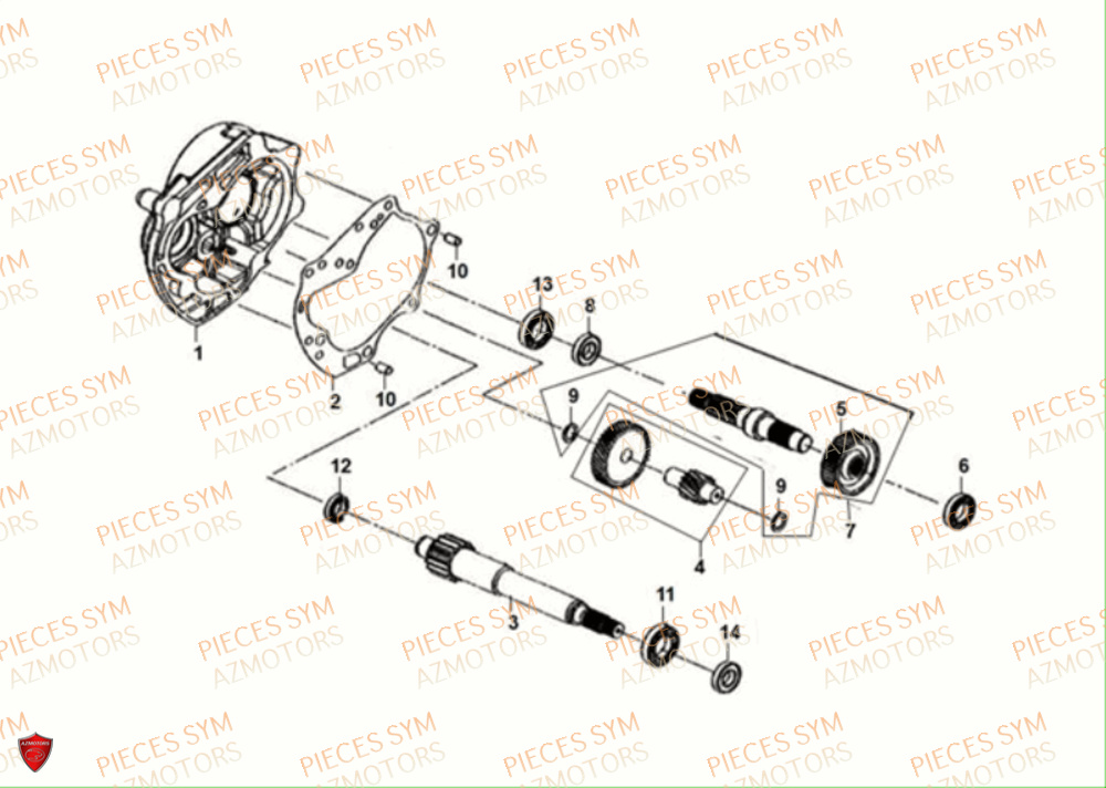 TRANSMISSION SYM CROX 50 4T 2021