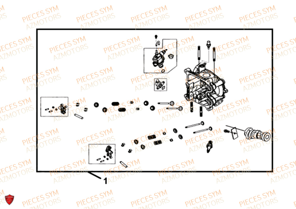 ENSEMBLE DE CULASSE SYM CRUISYM 125I ABS EU4