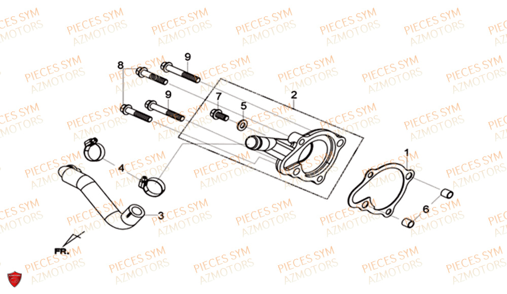 POMPE A EAU SYM CRUISYM 125I ABS EU4