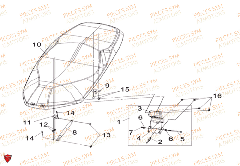 SELLE SYM CRUISYM 125I ABS EU4