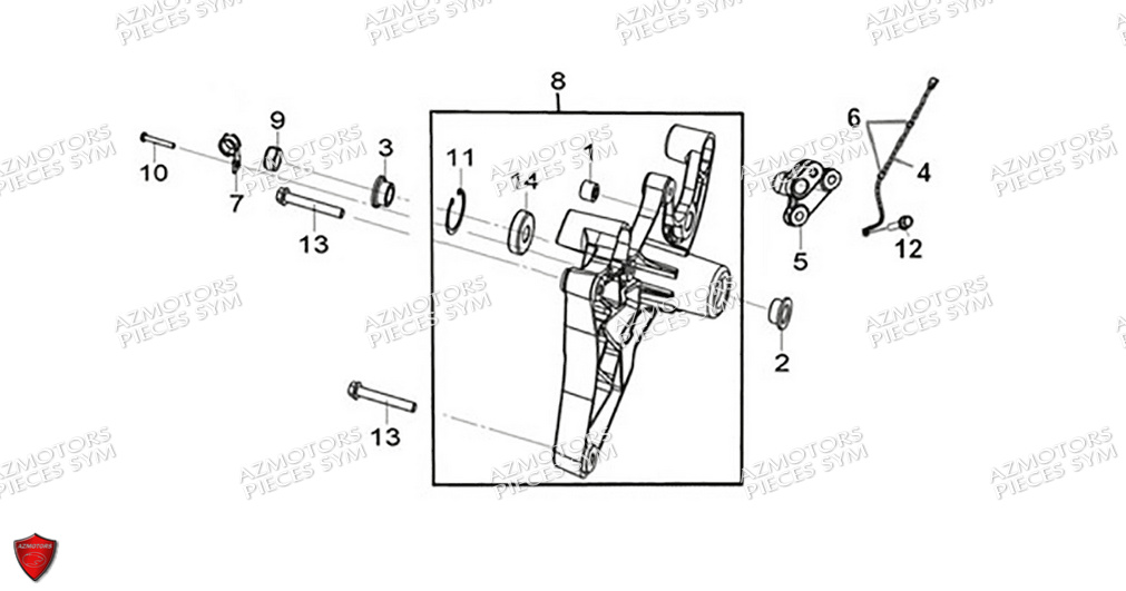 BRAS OSCILLANT SYM CRUISYM A 300 2024