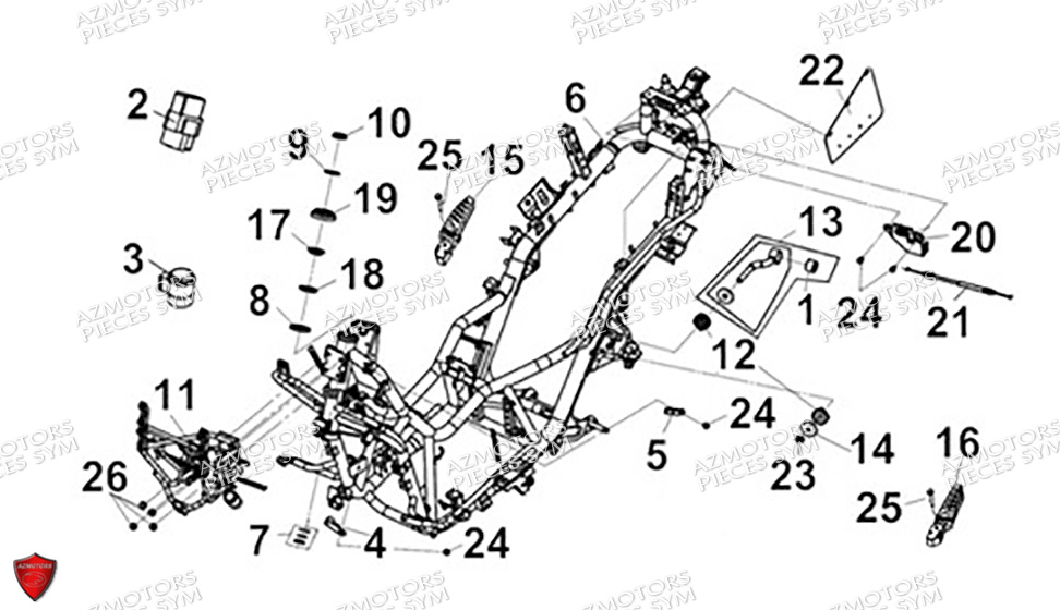 CADRE SYM CRUISYM A 300 2024