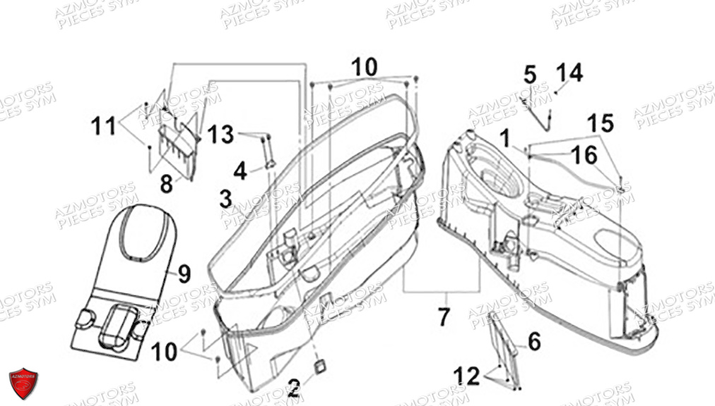 COFFRE SYM CRUISYM A 300 2024