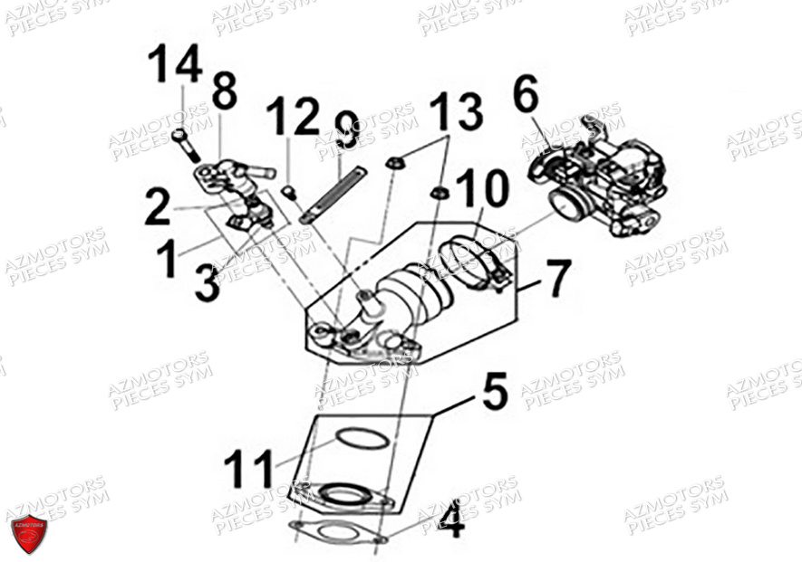 CORPS D INJECTION SYM CRUISYM A 300 2024