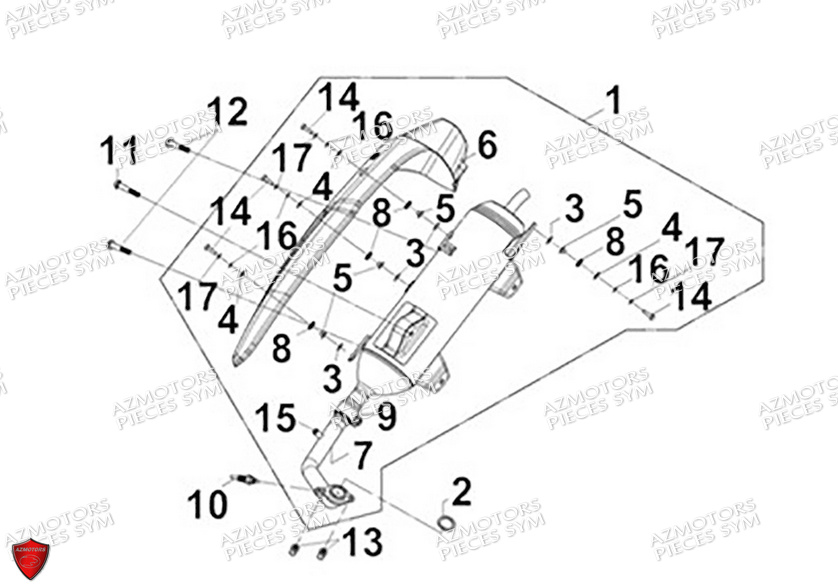 ECHAPPEMENT SYM CRUISYM A 300 2024