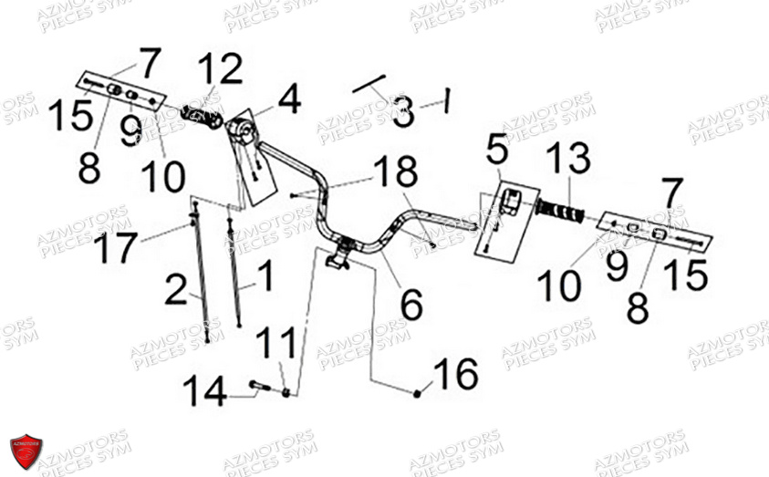 GUIDON SYM CRUISYM A 300 2024