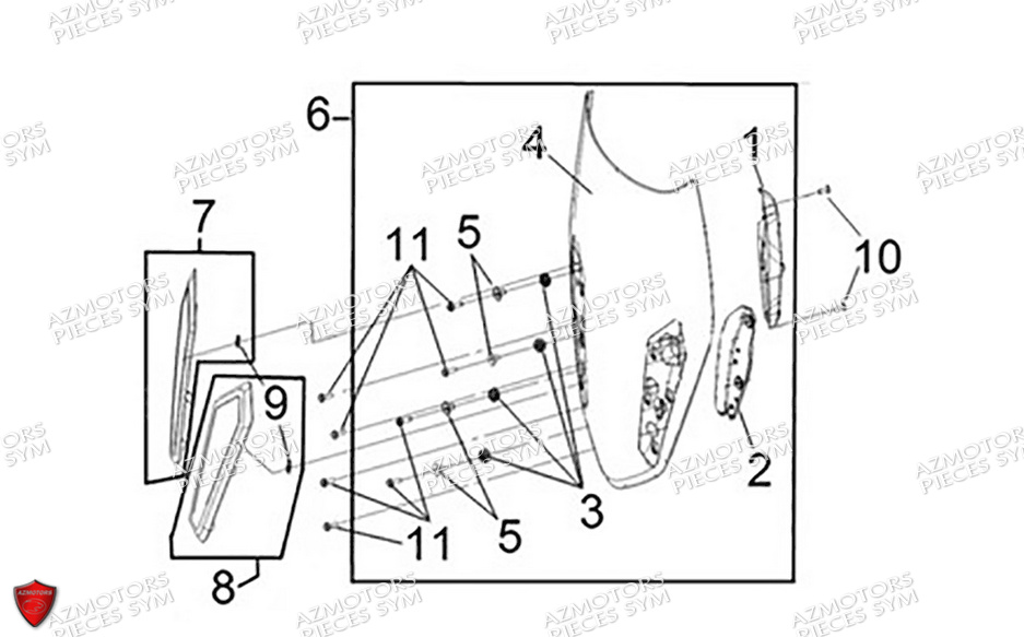 PARE BRISE SYM CRUISYM A 300 2024