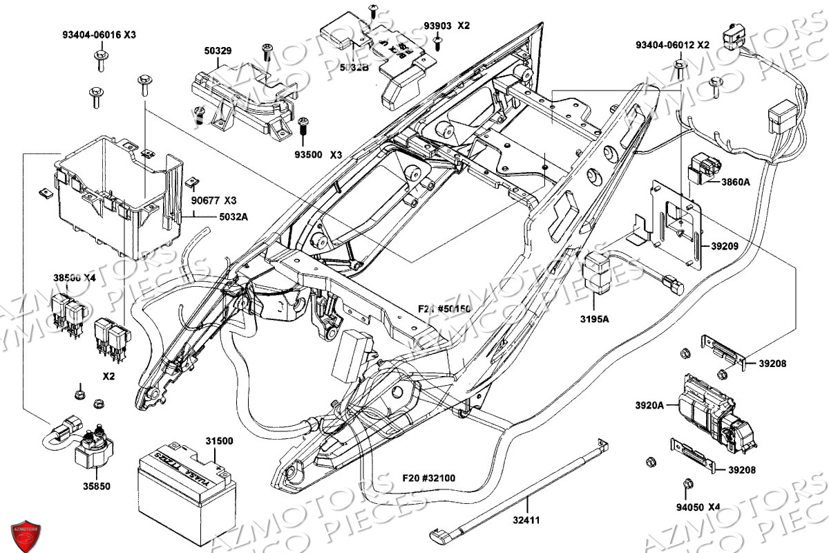 BATTERIE KYMCO CV3 4T 550 EURO5 2024