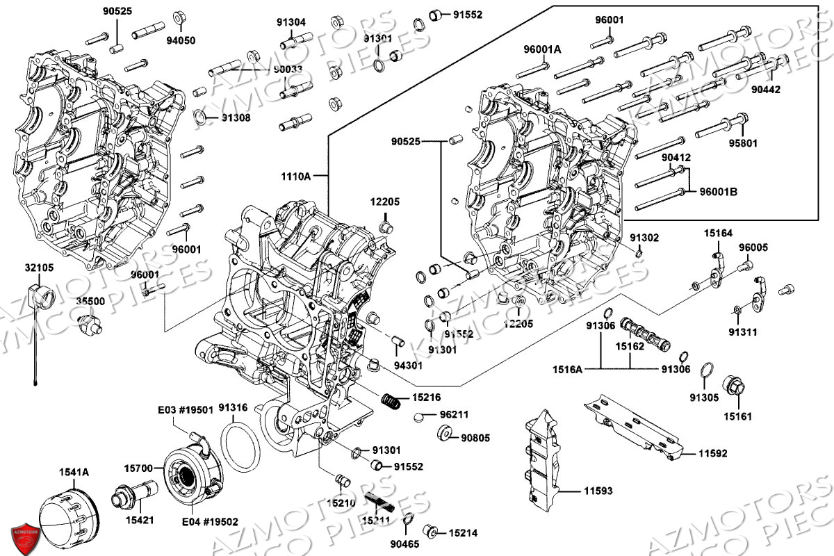 CARTERS MOTEUR KYMCO CV3 4T 550 EURO5 2024