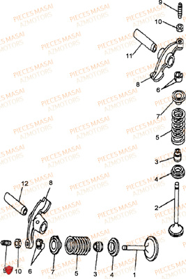 SOUPAPES MASAI DARK ROD 125