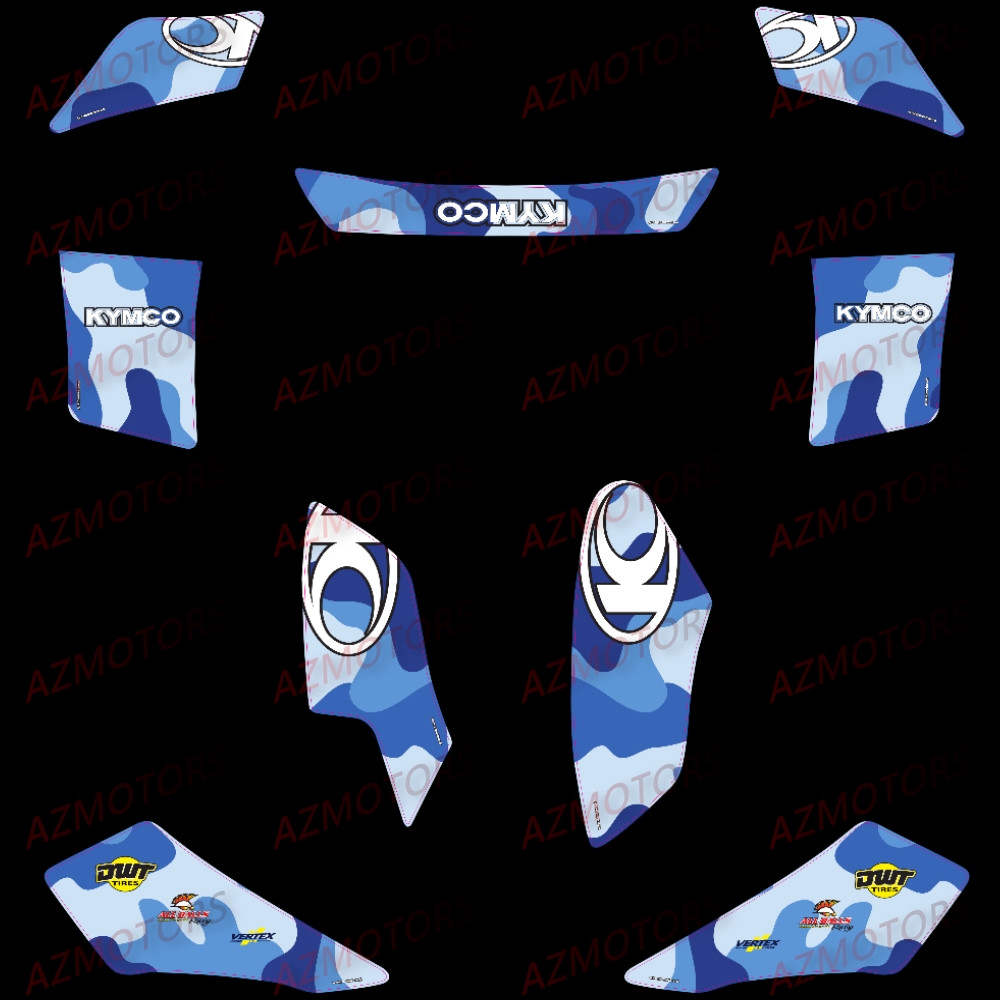 Kit Deco Mxu 300 Camouflage Bleu KYMCO Kit_Deco_KYMCO_Mxu_300