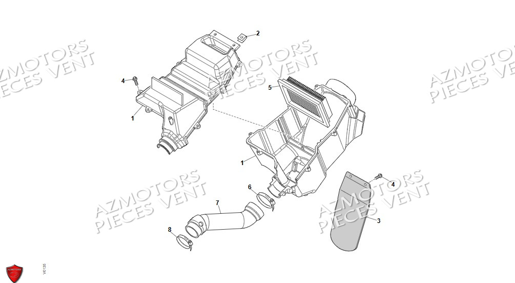 FILTRE A AIR VENT DERAPAGE 50 2024