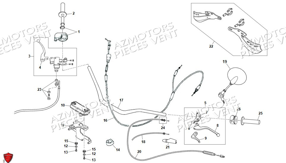 GUIDON COMMANDES VENT DERAPAGE 50 2024