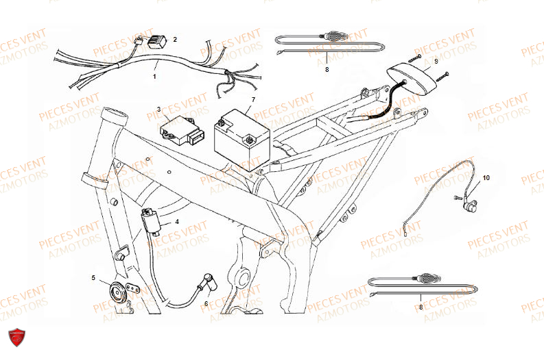 Equipement Electrique 2 VENT Pièces VENT DERAPAGE 125 4T 2018 (STANDARD)