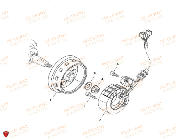 Generateur VENT Pièces VENT DERAPAGE 125 4T 2018 (STANDARD)