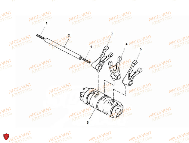 Tambour VENT Pièces VENT DERAPAGE 125 4T 2018 (STANDARD)