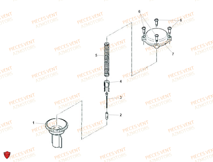 Boisseau VENT Pièces VENT DERAPAGE 125 4T 2019 (STANDARD)