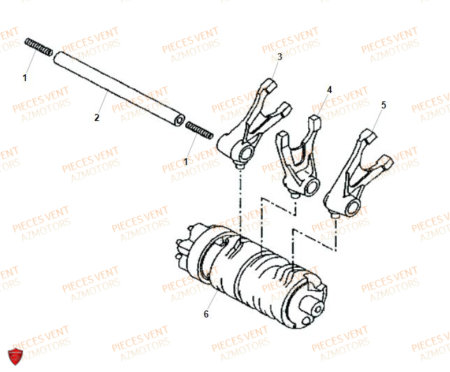 Tambour VENT Pièces VENT DERAPAGE 125 4T 2019 (STANDARD)