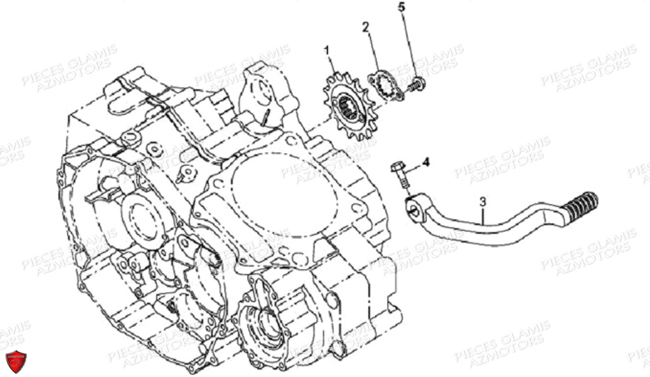 SELECTEUR DE VITESSE pour DL901-AVANT-2007