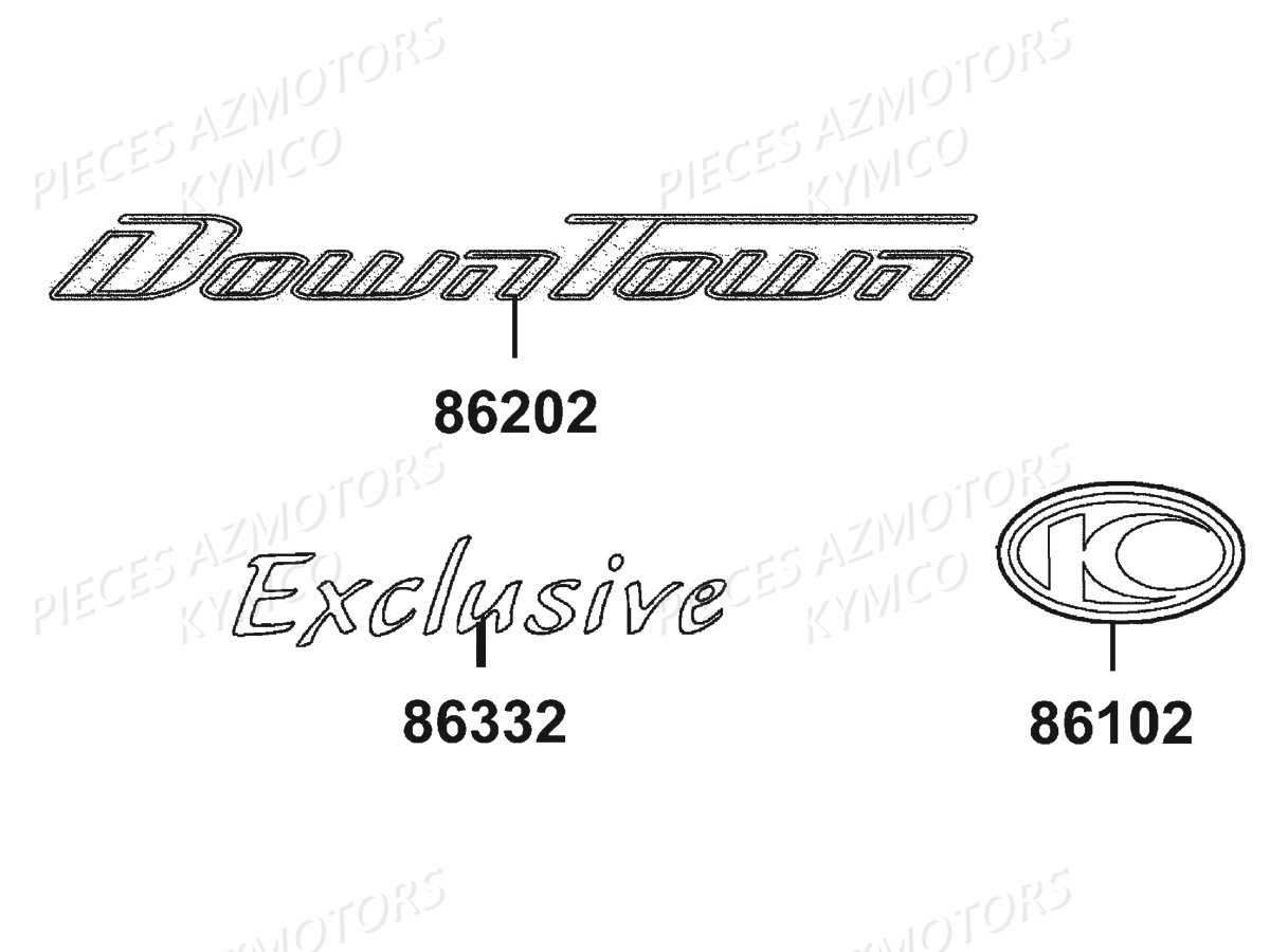 DECORS KYMCO DOWNTOWN 350I EX E4