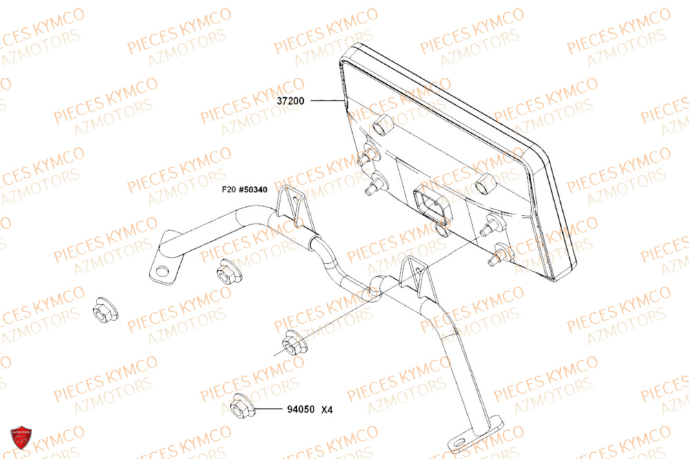 Compteur KYMCO PIECES DOWNTOWN GT 350i EURO 5+ (SK64JA)