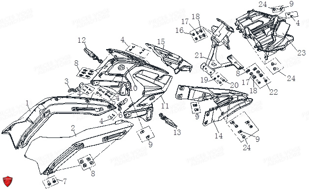 CARENAGES AVANT VOGE DSX 650 EURO 5