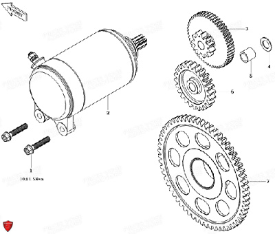 Demarreur VOGE Pièces Voge 650 DSX