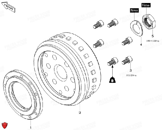 Rotor VOGE Pièces Voge 650 DSX