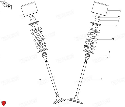 Soupapes VOGE Pièces Voge 650 DSX