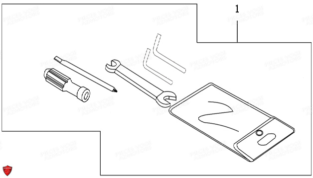 TROUSSE A OUTILS VOGE DSX 650 EURO 5